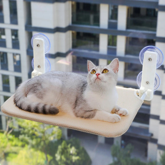 Nik's Foldable Cat Hammock – Simple. Stylish. Suction Mount.